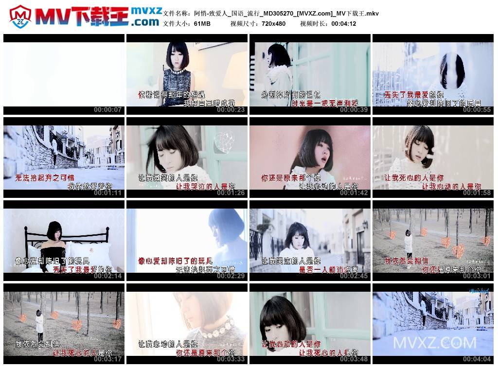 阿悄-致爱人_国语_流行_MD305270